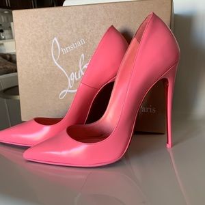 Christian Louboutin So Kate 120 pump in Bubble Gum pink, size 39.5